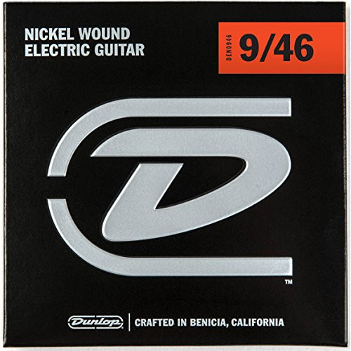 Dunlop DEN0946 Light/Heavy Nickel Wound Electric Guitar Strings (0.09-0.46) 6-Strings
