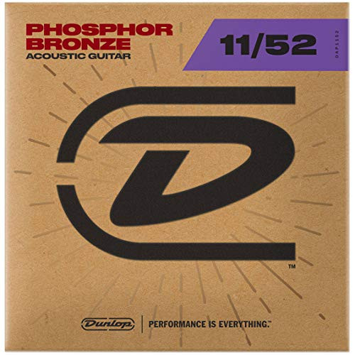Dunlop DAP1152 Medium Light Phosphor Bronze Acoustic Guitar Strings (0.11-0.52) 6-Strings