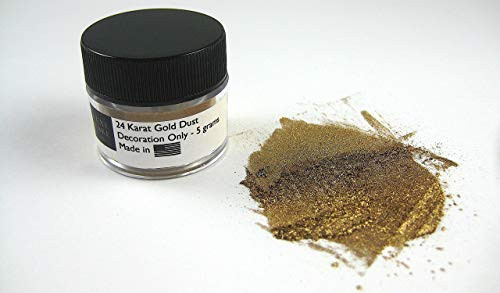 24 Karat Gold Luxury Cake Luster Dust, 5 grams, USA Made