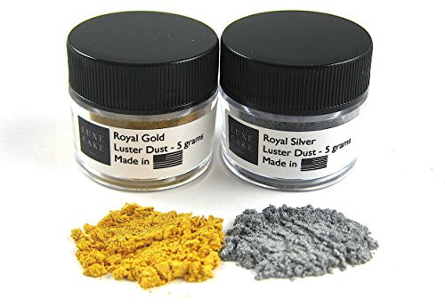 Royal Set (Gold & Silver) Luxury Cake Dust, 10 grams total, USA Made