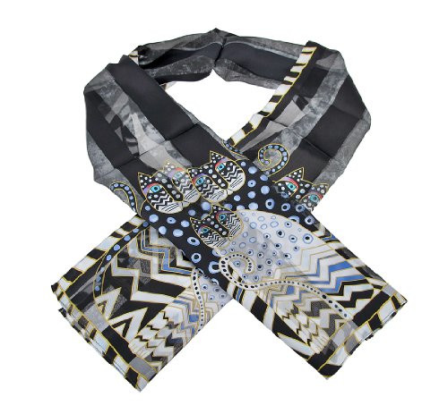 Laurel Burch Scarves, Polka Dot Cats Classic Laurel Burch Scarves, Polka Dot Cats Classic