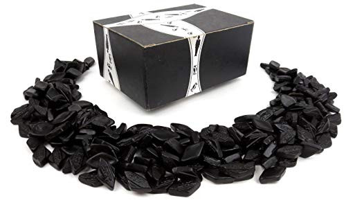 Gustaf's Dutch Schuinzout Diamond Salt Licorice, 2.2 lb Bag in a BlackTie Box