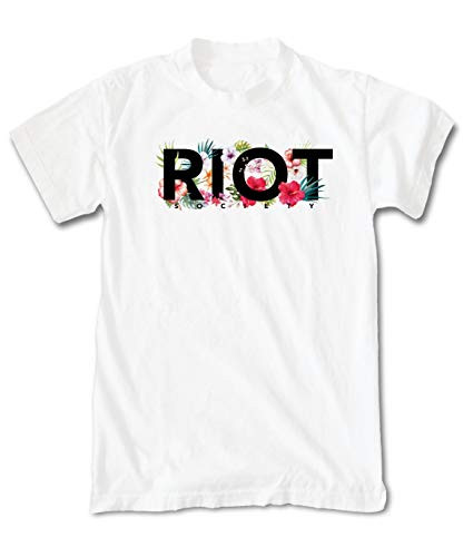 Riot Society Tropical Riot Society Mens T-Shirt - White, Medium
