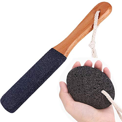 Vridale Pumice Stones for Feet Lava Pumice Stone Foot File Callus Removal Foot Scrubber for Hands Care Foot Exfoliation Dead Skin Remover with Handle Vridale Pumice Stones for Feet Lava Pumice Stone Foot File Callus Removal Foot Scrubber for Hands Care Foot Exfoliation Dead Skin Remover with Handle