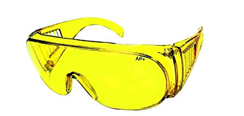 Fit Over Wear Over Reading Glasses No Blind Spot Yellow Lens Wrap Sunglasses - Night Driving, Clear, Smoke Lens (Yellow 0028)