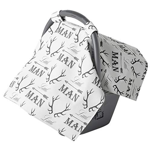 Car seat Covers for Babies - Carseat Canopy - Baby car seat Cover for Newborn boy and Infant Boys (Little Man)