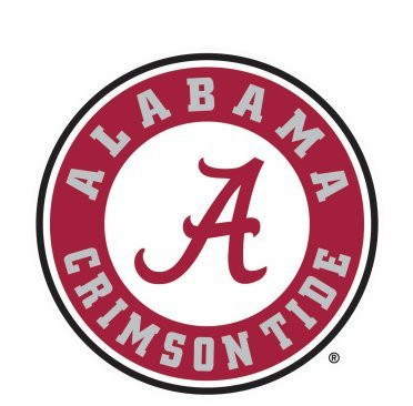 WinCraft Alabama Crimson Tide Round Logo Roll Tide 4"x4" Die Cut Decal