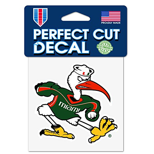 Wincraft University of Miami Hurricanes Ibis Sebastian 4x4 Perfect Cut Decal