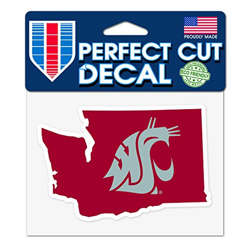 Wincraft Washington State Cougars 4"x5" Perfect Cut State Decal Wincraft Washington State Cougars 4"x5" Perfect Cut State Decal
