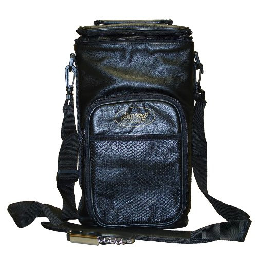 Vinotemp Genuine Leather Wine Carrier
