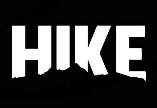 Hike Mountains Wanderlust NOK Decal Vinyl Sticker |Cars Trucks Vans Walls Laptop|White|7.5 x 3.5 in|NOK063 Hike Mountains Wanderlust NOK Decal Vinyl Sticker |Cars Trucks Vans Walls Laptop|White|7.5 x 3.5 in|NOK063