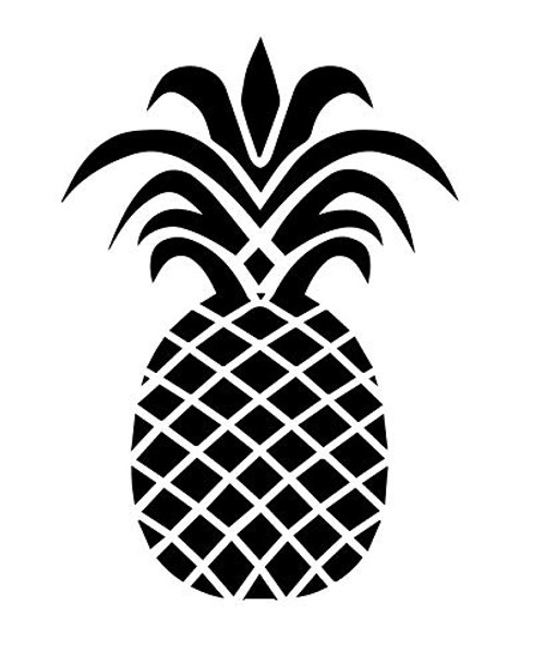 Pineapple NOK Decal Vinyl Sticker |Cars Trucks Vans Walls Laptop|Black|5.5 x 3.75 in|NOK191