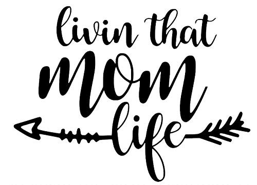 Makarios LLC Livin That Mom Life MKR Decal Vinyl Sticker |Cars Trucks Vans Walls Laptop|Black|5.5 x 4.1 in|MKR1034 Makarios LLC Livin That Mom Life MKR Decal Vinyl Sticker |Cars Trucks Vans Walls Laptop|Black|5.5 x 4.1 in|MKR1034