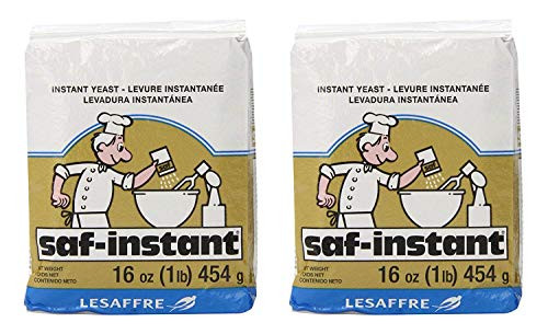 LeSaffre Saf-Instant Yeast, Gold, 1 Pound, (Pack of 2)