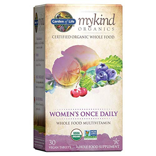 Garden of Life Multivitamin for Women - mykind Organics Women's Once Daily Multi - 30 Tablets, Whole Food Multi with Iron, Biotin, Vegan Organic Vitamin for Womens Health, Energy Hair Skin & Nails Garden of Life Multivitamin for Women - mykind Organics Women's Once Daily Multi - 30 Tablets, Whole Food Multi with Iron, Biotin, Vegan Organic Vitamin for Womens Health, Energy Hair Skin & Nails