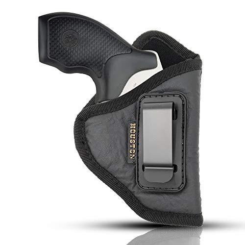 IWB Revolver Holster by Houston - ECO Leather Concealed Carry Soft Material | Suede Interior for Protection | Fits Any 38 J Frames, S&W, Charter Arms, Rossi 38, Taurus,BG,LCR (Right) (CHP-60-RH) IWB Revolver Holster by Houston - ECO Leather Concealed Carry Soft Material | Suede Interior for Protection | Fits Any 38 J Frames, S&W, Charter Arms, Rossi 38, Taurus,BG,LCR (Right) (CHP-60-RH)