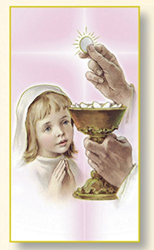 Westman Works First Communion Girl's Holy Card Print Pack, Set of 10