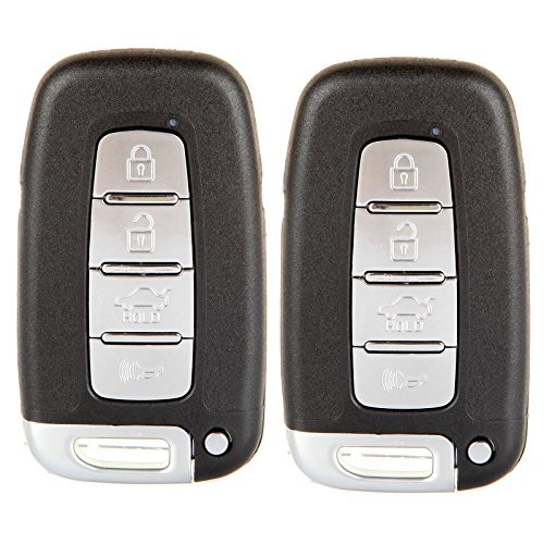 cciyu 2pcs 267AL-HMFNA04 Flip Key Fob Replacement Keyless Entry Remote Uncut Car Key Fob 4 Buttons Replacement for Hyundai Azera/Elantra/Equus/Genesis/Sonata/Series 09-15 SVI-HMFNA04 95440 3Q000