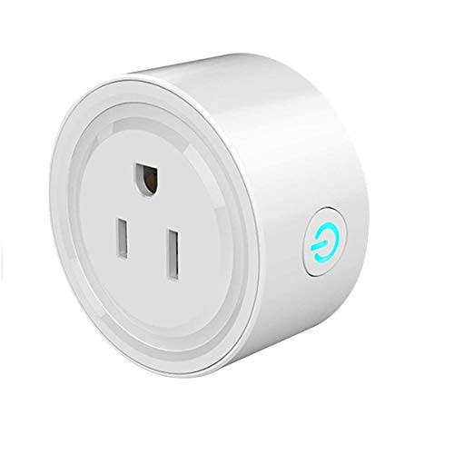Smart Socket Outlet, BIFANS Wifi Mini Smart Plug Smart Switch Works for Alexa Google Home, No Hub Required, Remote Control Outlet with Timing Function (White-1 Pack)