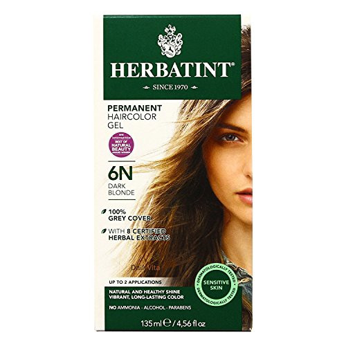 Herbatint 6N Permanent Herbal Dark Blonde Haircolor Gel Kit - 3 per case.