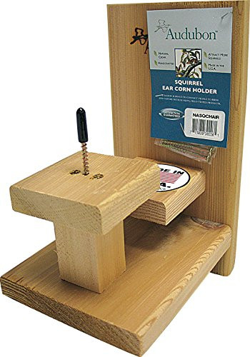 Woodlink NASQCHAIR Audubon Squirrel Single Ear Corn Holder,Beige