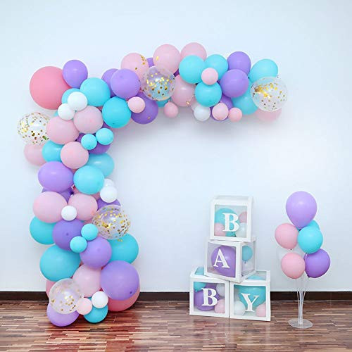 Unicorn Balloon Garland Arch Kit,119 PCS 12in 18in White, Purple, Pink, Mint and Gold Party Balloons with 4PCS Balloon Decorating Kit for Baby Shower, Girls Birthday,Unicorn Mermaid Party Decorations Unicorn Balloon Garland Arch Kit,119 PCS 12in 18in White, Purple, Pink, Mint and Gold Party Balloons with 4PCS Balloon Decorating Kit for Baby Shower, Girls Birthday,Unicorn Mermaid Party Decorations