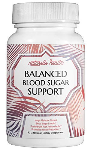 Naturelle Healths Blood Sugar Control Helps Solve The Root Cause of High Blood Sugar, Helps You Minimize Fat Storage, Supports Cardiovascular Health, and Increases Energy, 90 Capsules