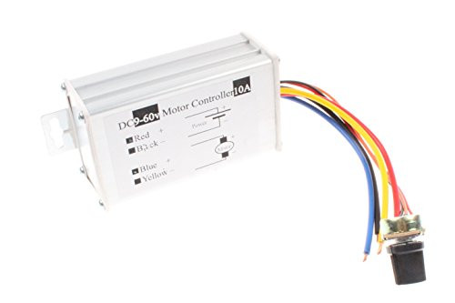 NOYITO PWM Motor Speed Controller 10A DC 9V-60V 12V 24V 36V 48V Brush Motor Controller (10A)