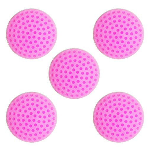 SUKRAGRAHA Rubber Wall Protectors Self Adhesive Door Stopper Handle Bumper Guard Stop (5pc, Pink)
