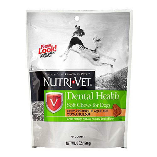 Nutri-Vet Dental Health Soft Chews for Dogs, 6 Ounce