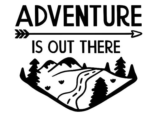 Creative Concepts Ideas Adventure is Out There CCI Decal Vinyl Sticker|Cars Trucks Vans Walls Laptop|Black|5.5 x 4.5 in|CCI2620 Creative Concepts Ideas Adventure is Out There CCI Decal Vinyl Sticker|Cars Trucks Vans Walls Laptop|Black|5.5 x 4.5 in|CCI2620