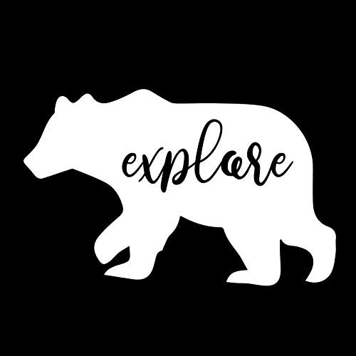 Creative Concepts Ideas Explore Bear CCI Decal Vinyl Sticker|Cars Trucks Vans Walls Laptop|White|5.5 x 3.5 in|CCI2750 Creative Concepts Ideas Explore Bear CCI Decal Vinyl Sticker|Cars Trucks Vans Walls Laptop|White|5.5 x 3.5 in|CCI2750