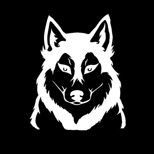 Husky Dog Face NOK Decal Vinyl Sticker |Cars Trucks Vans Walls Laptop|White|5.5 x 4.5 in|NOK464 Husky Dog Face NOK Decal Vinyl Sticker |Cars Trucks Vans Walls Laptop|White|5.5 x 4.5 in|NOK464