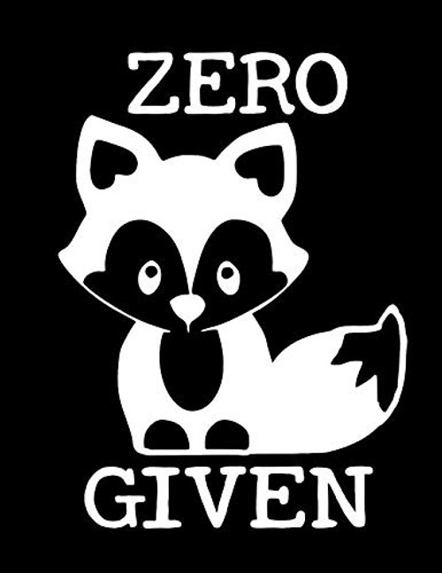 Zero Fox Given Funny NOK Decal Vinyl Sticker |Cars Trucks Vans Walls Laptop|White|5.5 x 4.0 in|NOK559 Zero Fox Given Funny NOK Decal Vinyl Sticker |Cars Trucks Vans Walls Laptop|White|5.5 x 4.0 in|NOK559