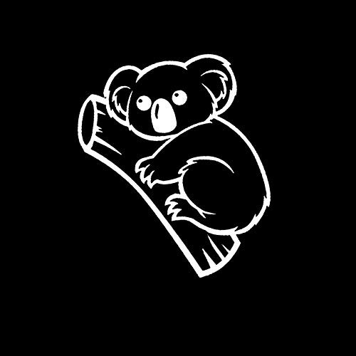 Koala Bear on A Branch NOK Decal Vinyl Sticker |Cars Trucks Vans Walls Laptop|White|5.5 x 4.5 in|NOK834 Koala Bear on A Branch NOK Decal Vinyl Sticker |Cars Trucks Vans Walls Laptop|White|5.5 x 4.5 in|NOK834