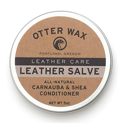 Otter Wax Leather Salve | 5oz | All-Natural Universal Conditioner | Made in USA 