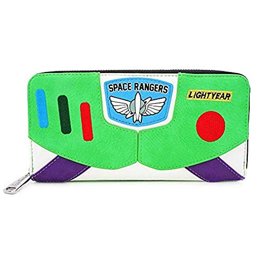 Loungefly x Disney Pixar Toy Story Buzz Lightyear Zip-Around Wallet, Multi-colored, Standard