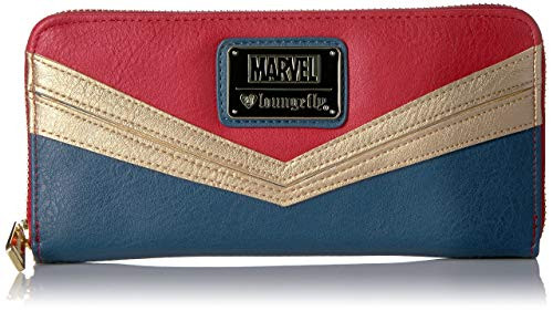 Loungefly Women's Captain Marvel Zip Around Wallet, Multi, One Size Loungefly Women's Captain Marvel Zip Around Wallet, Multi, One Size