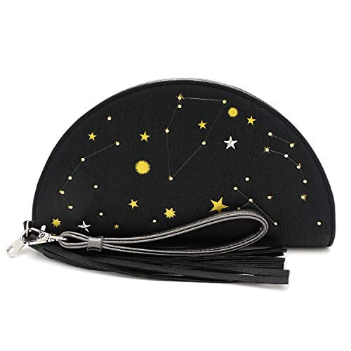 Loungefly Celestial Wristlet Wallet, Black, Medium