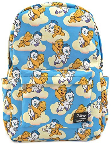 Loungefly x Disney Baby Hercules and Pegasus Nylon Backpack (Blue Multi, One Size)