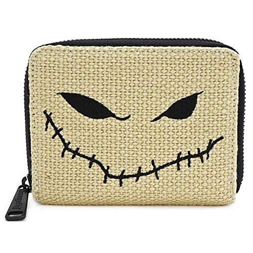 Loungefly x Nightmare Before Christmas Oogie Boogie Burlap Wallet, Beige, Standard