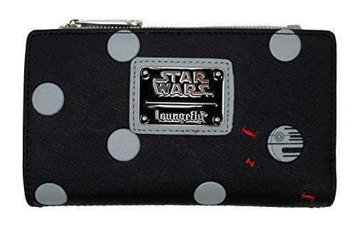 Loungefly x Star Wars Death Star Patterned Wallet (Multicolored, One Size)