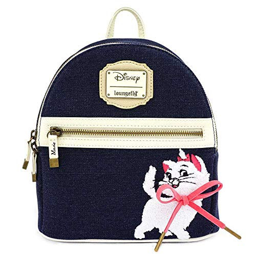 Loungefly Disney Aristocats Marie Denim Mini Backpack Loungefly Disney Aristocats Marie Denim Mini Backpack