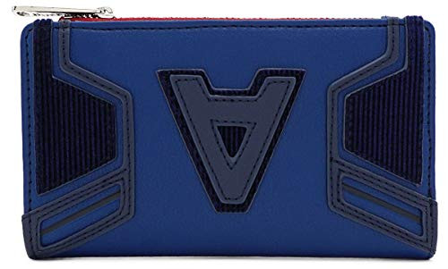 Loungefly x Captain America Endgame Hero Flap Wallet (Blue/Red Multi, One Size)