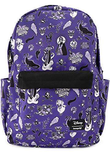 Loungefly x Disney Villain Icons Allover-Print Nylon Backpack