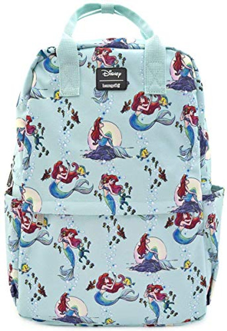 Loungefly Ariel Little Mermaid Nylon Square Backpack Loungefly Ariel Little Mermaid Nylon Square Backpack