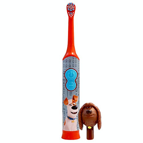 Firefly Power Protect Battery Toothbrush with Antibacterial Character Cap - The Secret Life Of Pets