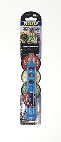 Firefly Transformers Firefly Ready Go Brush Light-Up Tooth Brush Timer Battery Powered Toothbrush With Suction Cup
