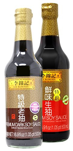 Lee Kum Kee Cooking Premium Soy Sauces / Premium Dark Soy Sauces (Soy + Dark Soy)
