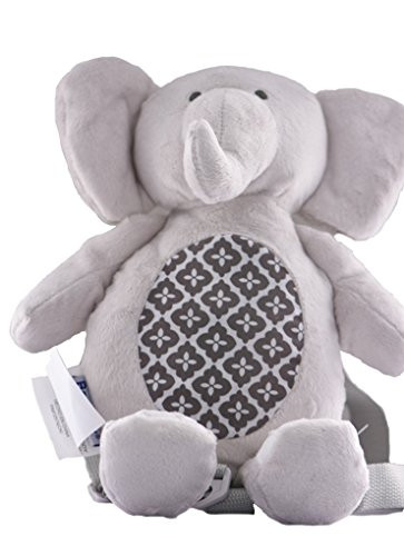 Berhapy 2 in 1 Elephant Toddler Safety Harness with Mini Backpack Children's Walking Leash Strap(Gray)
